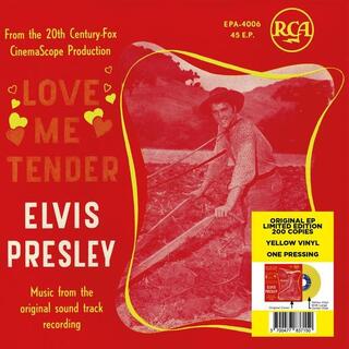 PRESLEY - Ep Etranger No.14 - Love Me Tender (Belgium) (Yellow 7”)